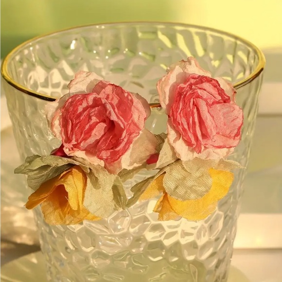 Rose Stud Earrings - Picture 2 of 3